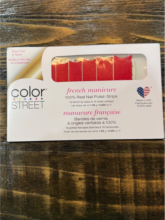 Color Street Other - Color Street 100% Real Nail Polish Strips – French Manicure: Happy Holly Days
